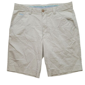 Caribbean Men's Chino Shorts Size 34 Inseam 10" Excellent Condition